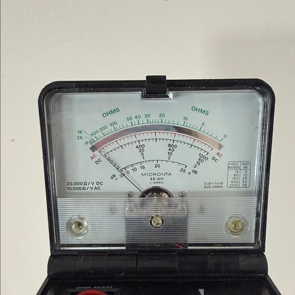 Black Analog Micronta Multimeter - Picture 3 of 14